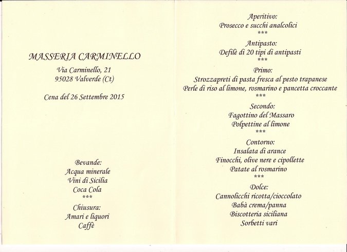(102) Cena Masseria Carminello